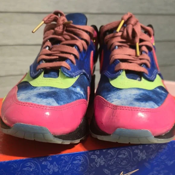 Nike Air Max 1 Premium Chinese New Year Longevity - Pink and Blue Sneakers